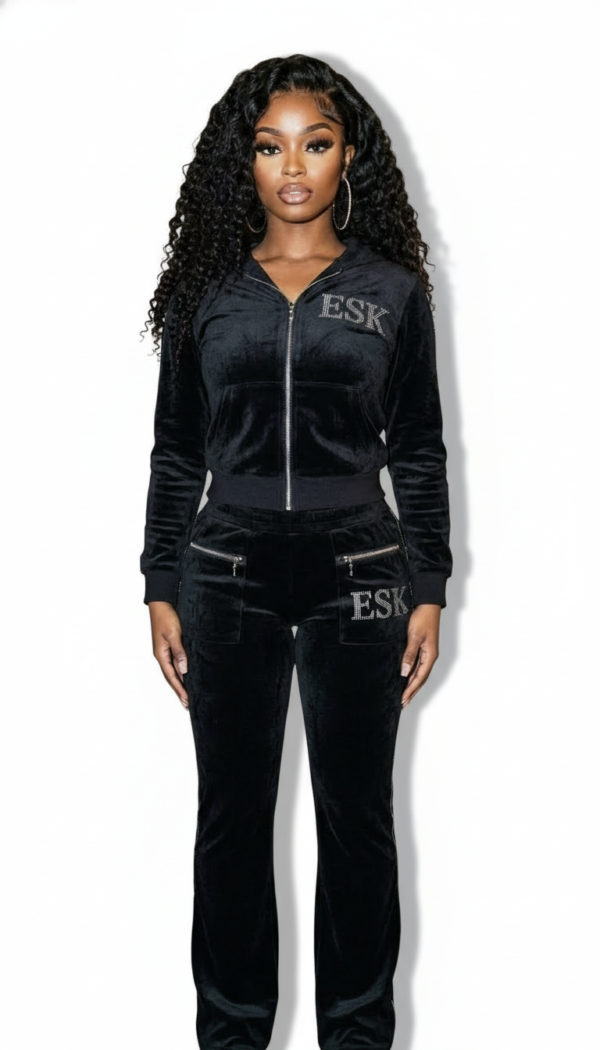 ESK Crystal Velour Tracksuit