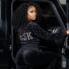ESK Dyamond Quilted Crush Veluor Tracksuit