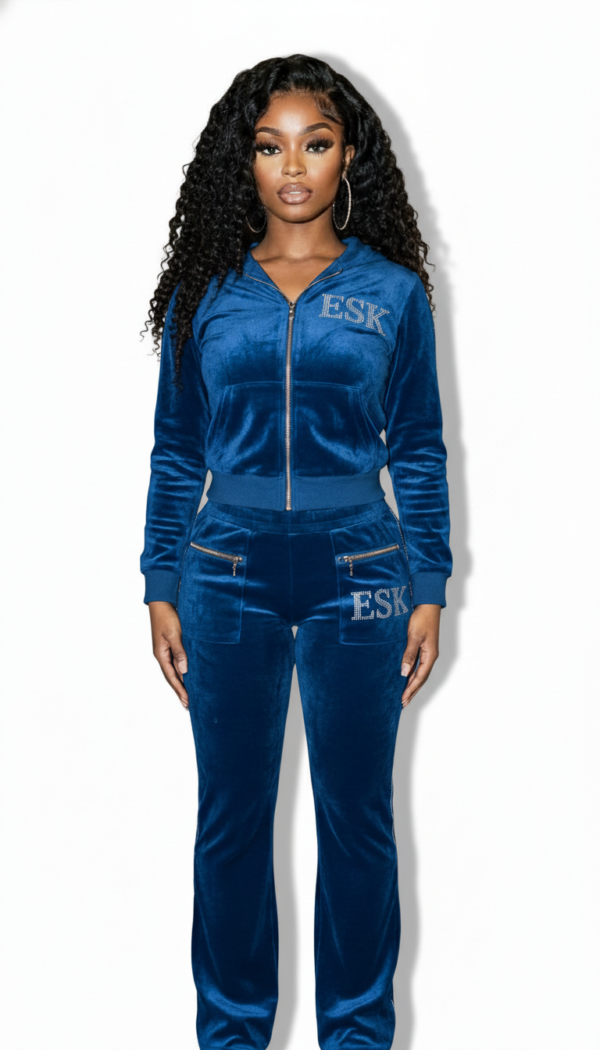 ESK Crystal Velour Tracksuit