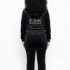 Envy Street Knowledge Velour Hoodie Set - Black
