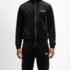 The "ESK" Luxe Quilted Velour Tracksuit - Black
