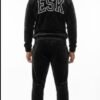 The "ESK" Luxe Quilted Velour Tracksuit - Black