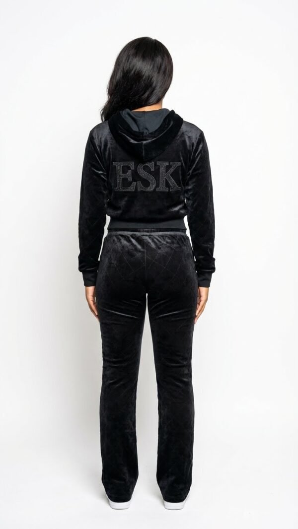 ESK Black Diamond Premium Quilted Velvet Set