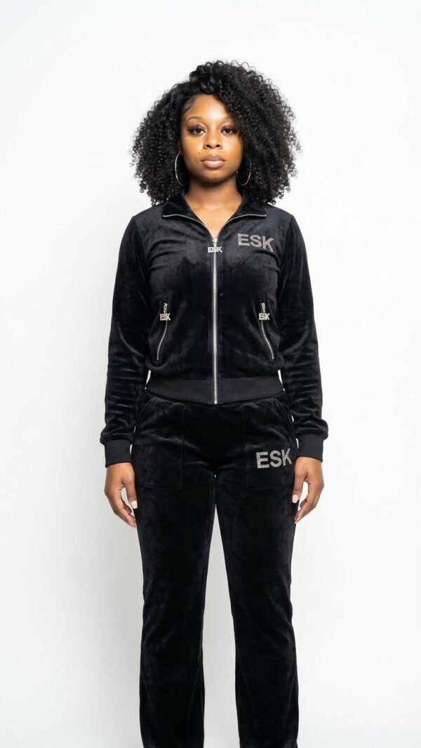 ESK Flow "Y2K" two-piece velour tracksuit