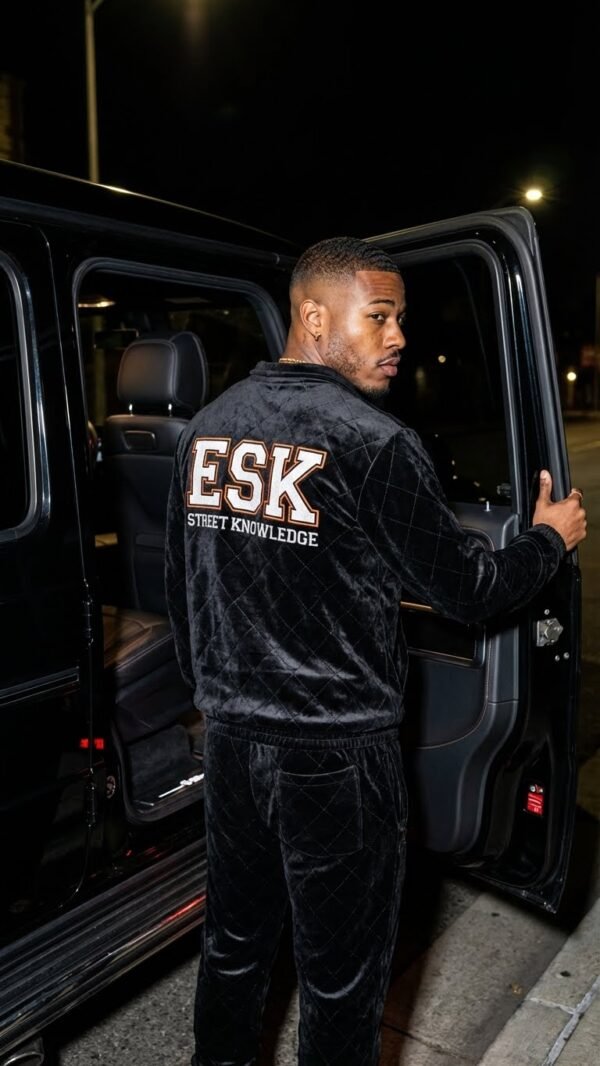 ESK Quilted Velvet Tracksuit