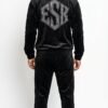 The "ESK" Diamond-Quilted Velvet Tracksuit
