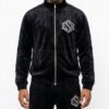 The "ESK" Diamond-Quilted Velvet Tracksuit