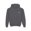 Youth Hoodie — Minimal White 'FK' Chest Logo, Cozy Everyday Pullover