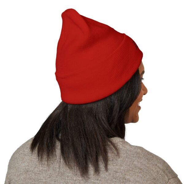 Beanie — Minimal 'ENVY' Embroidered Cuffed Beanie (Classic White)