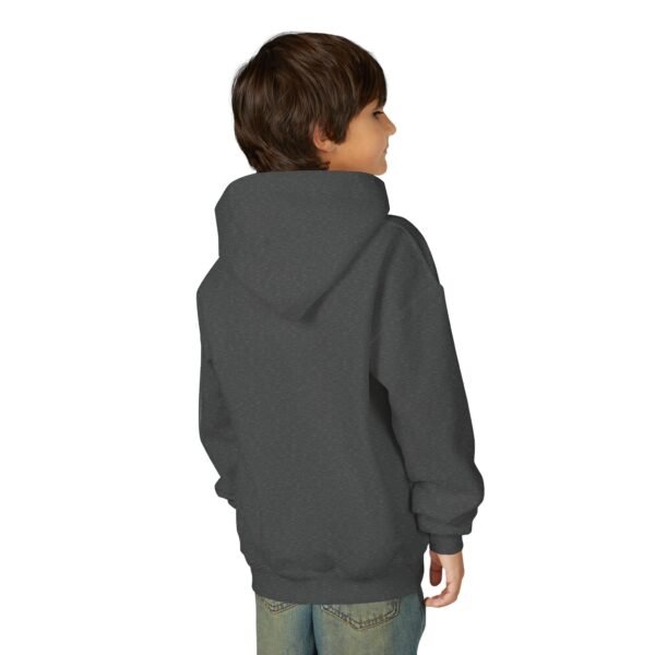 Youth Hoodie — Minimal White 'FK' Chest Logo, Cozy Everyday Pullover