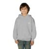 Youth Hoodie — Minimal White 'FK' Chest Logo, Cozy Everyday Pullover