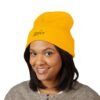 Beanie — Minimal 'ENVY' Embroidered Cuffed Beanie (Classic White)