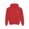 Youth Hoodie — Minimal White 'FK' Chest Logo, Cozy Everyday Pullover