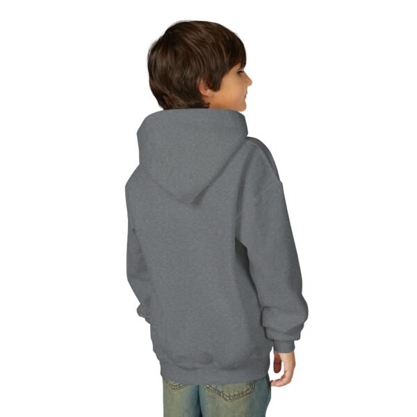 Youth Hoodie — Minimal White 'FK' Chest Logo, Cozy Everyday Pullover