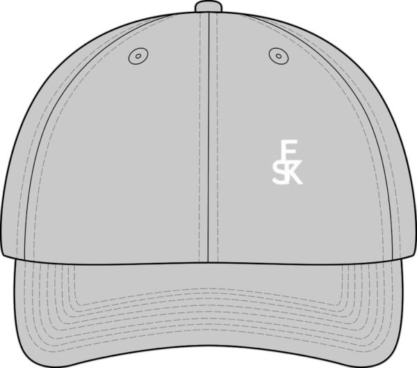 Embroidered EK Monogram Flat Bill Cap — Flexfit 210