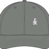Embroidered EK Monogram Flat Bill Cap — Flexfit 210