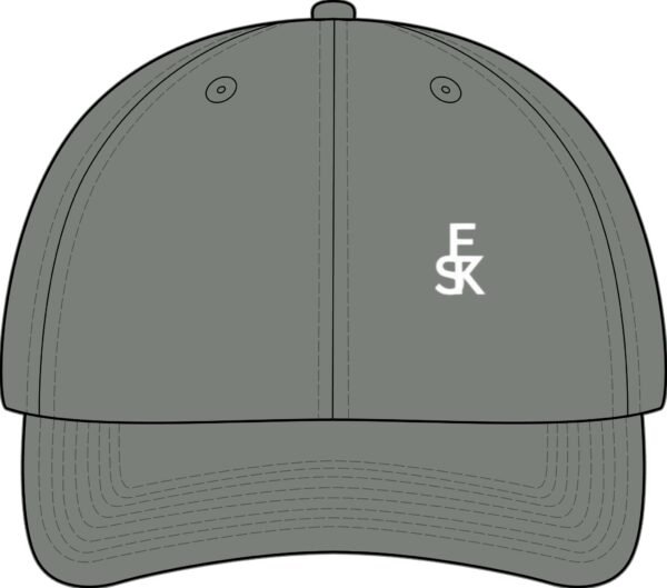 Embroidered EK Monogram Flat Bill Cap — Flexfit 210