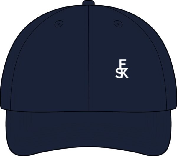 Embroidered EK Monogram Flat Bill Cap — Flexfit 210