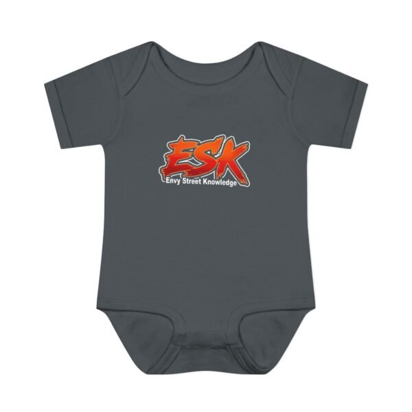 Infant Bodysuit “ESK (Envy Street Knowledge)” Graphic Baby Onesie - Urban Neon Logo