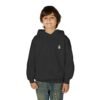 Youth Hoodie — Minimal White 'FK' Chest Logo, Cozy Everyday Pullover