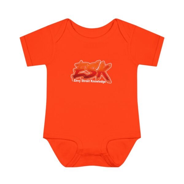 Infant Bodysuit “ESK (Envy Street Knowledge)” Graphic Baby Onesie - Urban Neon Logo