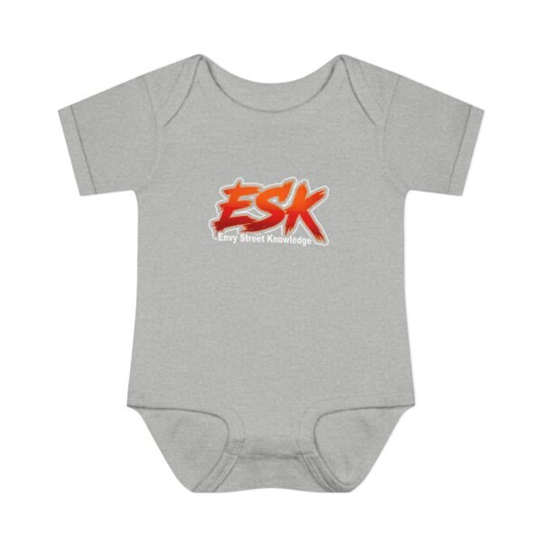 Infant Bodysuit “ESK (Envy Street Knowledge)” Graphic Baby Onesie - Urban Neon Logo