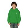 Youth Hoodie — Minimal White 'FK' Chest Logo, Cozy Everyday Pullover