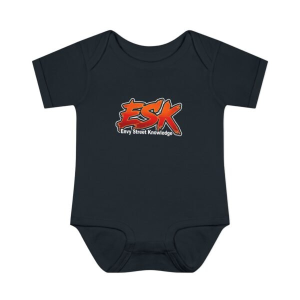 Infant Bodysuit “ESK (Envy Street Knowledge)” Graphic Baby Onesie - Urban Neon Logo