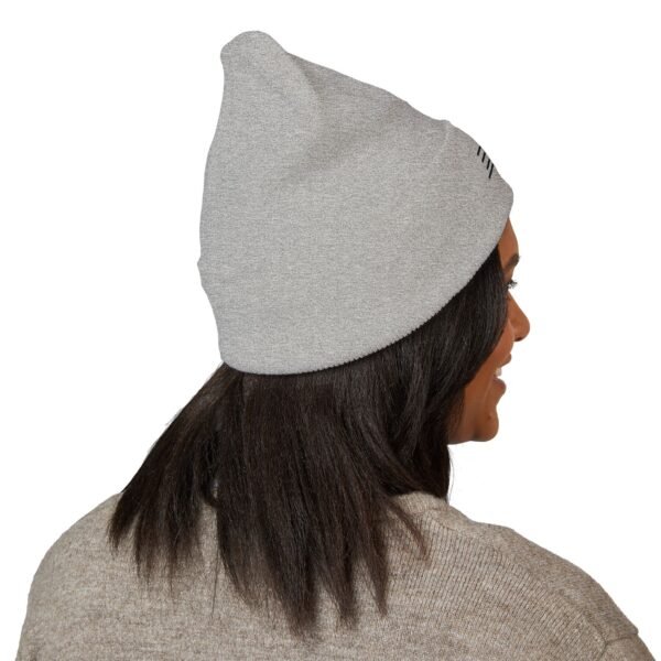 Beanie — Minimal 'ENVY' Embroidered Cuffed Beanie (Classic White)