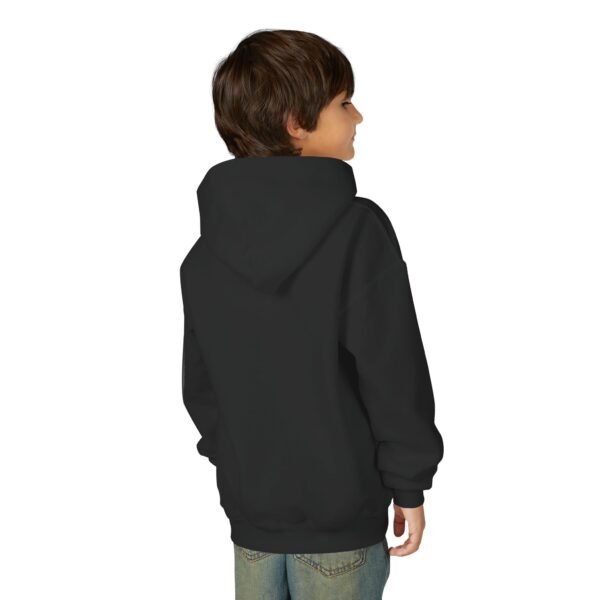 Youth Hoodie — Minimal White 'FK' Chest Logo, Cozy Everyday Pullover