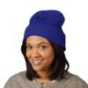 Beanie — Minimal 'ENVY' Embroidered Cuffed Beanie (Classic White)