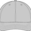 Embroidered EK Monogram Flat Bill Cap — Flexfit 210