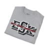 ESK Graphic T‑Shirt — 'Live Fast, Ride Fast' Retro Collegiate Logo