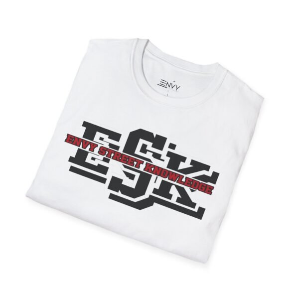 ESK Graphic T‑Shirt — 'Live Fast, Ride Fast' Retro Collegiate Logo