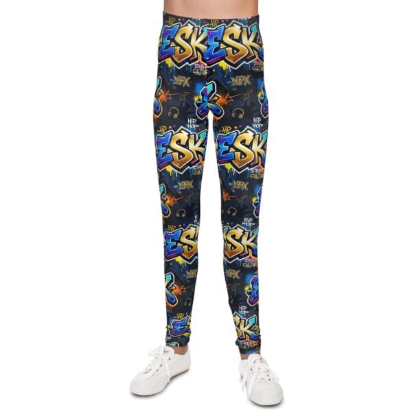 Youth Graffiti Leggings – Colorful Street Art AOP