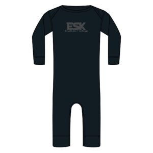 Infant Bodysuit — Long-Sleeve Ribbed One-Piece with ESK Logo
