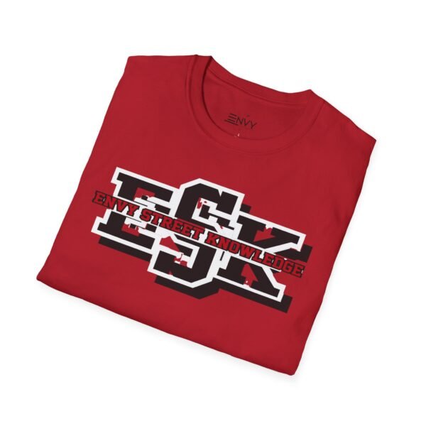 ESK Graphic T‑Shirt — 'Live Fast, Ride Fast' Retro Collegiate Logo