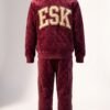 ESK Legacy Velour Tracksuit-Burgundy & Gold
